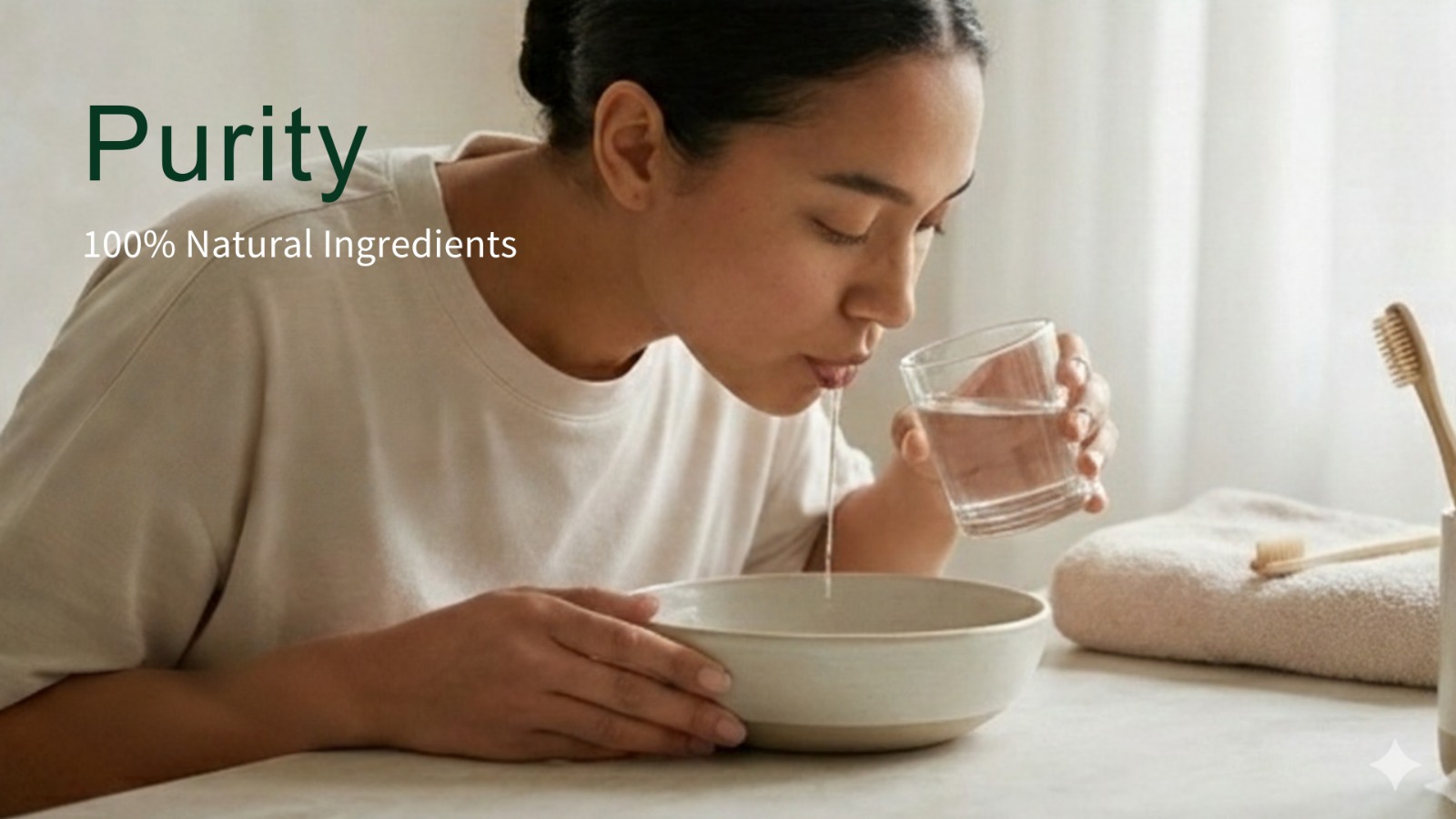 Oil pulling ritual